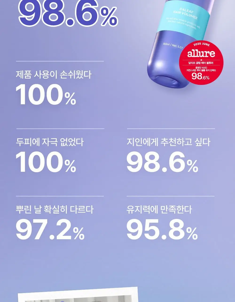 [단독기획/뿌리볼륨]달리프 글램 헤어 볼류머 기획세트 (+볼륨브러쉬 증정) 상세페이지 7